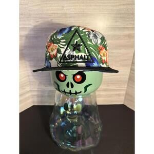Asphalt Floral Snapback Hat Streetwear Skateboarding NWOT